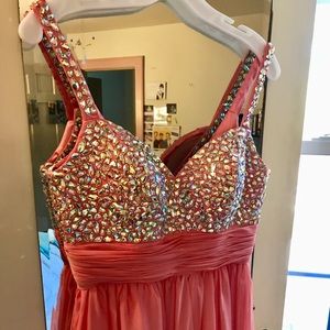 David’s Bridal Floor-length Prom Dress